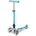 Самокат Micro Mini Deluxe Orion LED складной, голубой