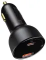 Автомобильное зарядное устройство 100W Baseus Superme Digital Display PPS Dual Quick Charger Car Charger Black