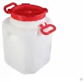 Бочка 40л. квадратная белая Дачная