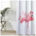 Штора для ванны Доляна «Душа фламинго», с люверсами, 180×180 см