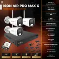 Беспроводная система видеонаблюдения ISON AIR-PRO-MAX-X 3 на 3 камеры 8 мегапикселей с жестким диском