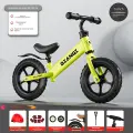 Балансировочный велосипед, степбайк, 12 дюймов, литые колеса EVA, Флуоресцентный желтый, от 2 до 4 лет