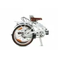 Складной велосипед SHULZ GOA V-brake белый, колёса 20, 3 скорости