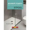 Душевой поддон Staro LITE 120х80х3,5 сm белый матовый, композитный материал, противоскользящий