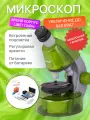 Микроскоп детский Levenhuk LabZZ M101 Лайм, 640 крат, с набором для опытов