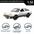 Машинка металлическая инерционная коллекционная модель 1:32 Toyota Sprinter Trueno AE86 APEX Twin Cam ; Тойота белый