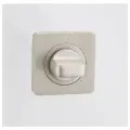 Завертка сантехническая/межкомнатная, накладная, квадратная к ручкам ренц, никель супер матовый