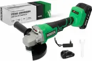 Угловая шлифмашина аккумуляторная WORTEN D125, 20В, 2х1.5 Ач, М14 КА-90000329