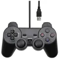 Геймпад для ПК проводной, Turbo PC-708, USB, виброотдача, черный, 1.4 м.
