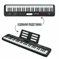 Синтезатор EMILY PIANO EK-7 BK портативный черный 61 клавиша в комплекте сетевой адаптер