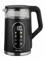 Чайник электрический черный Hietzel K-02 BL, 2200 Вт, 1,7 л, сенсорный, эффект термоса, с выбором температуры