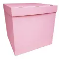 Коробка для воздушных шаров, Розовая 70*70*70