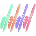 Ручка стираемая гелевая с грипом BRAUBERG SOFT&SILK PASTEL, синяя, корпус ассорти, узел 0,7 мм, 143934, 24 штук, 143934