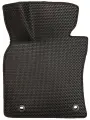 Коврик ЕВА водительский для Toyota Camry XV70 (2017-2022) / Тойота Камри XV70 / Черные соты / Черный кант