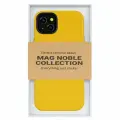 Чехол для iPhone 13 оригинальная кожа NOBLE COLLECTION — Жёлтый