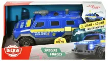 Dickie Дикки Полицейский внедорожник 1:32, свет, звук, брызгает водой 18 см 3713009 с 3 лет