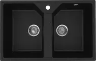 Мойка кухонная Practik PR-M 770-004 прямоугольная, 77x49, черная, российская