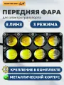 Передняя фара для электровелосипеда (8 линз), фонарь передний для электросамоката