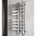 Полотенцесушитель дизайнерский электрический, профильный BAU Wind 50х80, 8 планок, нерж. сталь полированная
