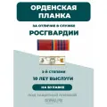 Орденская планка Росгвардии 3 степени