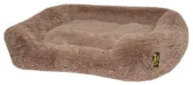 Лежанка для кошек и собак Pride меховая, цвет серый размер 60х50