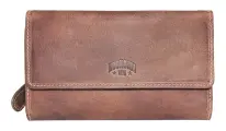 Кошелек KLONDIKE 1896, фактура гладкая, коричневый