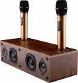 Караоке система для дома Jonsen PRO 2.1 с двумя микрофонами, мощность 130Вт и Bluetooth