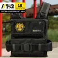 Жилет утяжелитель IRON STAR Shtorm pro v2.0, 18 kg. Черный.
