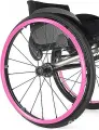 Силиконовая накладка на обруч/обод инвалидной коляски, антискользящая, 24 дюйма, розовая, 1 шт