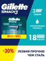 Cменные кассеты для бритья Gillette Mach3 18 шт