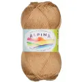 Пряжа ALPINA ORGANICA 80% хлопок, 20% лён 50 г 170 м №08 св. коричневый