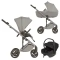 Детская коляска 3в1 Anex Eli, цвет Granti (Светло-серый)