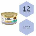 Gourmet Gold - ягнёнок с фасолью. Биточки. Влажный корм для кошек. 12 баночек.
