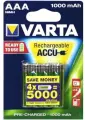 Аккумулятор ААА Varta HR03-4BL 1000мА/ч Ni-Mh Accu Ready2Use в блистере 4шт.
