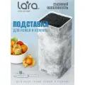 Подставка для ножей LARA LR05-102 Gray, универсальная, квадрат, Soft touch