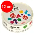 Комплект 12 шт, Игра настольная ТРИ совы Дублик. Цифры и фигуры, 30 карточек, картонная коробка