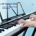 Цифровое фортепиано,88 клавиш Многофункциональное электрическое пианино с Bluetooth, С ключами 22 мм. лучшие художественные подарки, черный