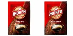 Жокей Кофе растворимый Триумф, 100 пакетиков по 2 гр, 2 уп