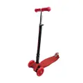 Детский складной самокат Slider SS3NBAG, четырехколесный, красный