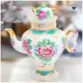 Чайник заварочный форма Самоварчик рисунок Светлый день, Императорский фарфоровый завод