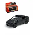 Машина металл. Tesla Model X Plaid, 12 см, свет-звук, двери, инерц, черный мат. MODELX-12SLMAT-BK