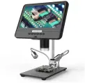 Цифровой микроскоп Andonstar AD208 с LCD экраном 8.5 дюймов, увеличение 5X-1200X, безопасный инструмент для ремонта мобильных телефонов и печатных плат