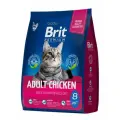 Brit Сухой корм для кошек курица premium cat adult 8кг
