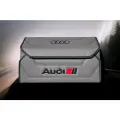Органайзер в багажник автомобиля Audi, серый, 50х30х30 см, экокожа