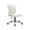 Кресло Бюрократ CH-330M молочный Velvet 20 крестовина металл хром