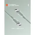 Кабель COMMO Jelly USB Type-C - USB Type-C, 100W, 2,2м, Commo Light Gray