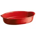 Форма для запекания овальная Emile Henry, цвет гранат, керамическая, 41 см, 3.8 л