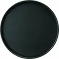 Поднос прорезиненный круглый Prohotel 355х355х25мм, полипропилен, черный
