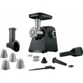 Мясорубка электрическая Bosch MFWS440B Serie 4 MultiPower, 1900 вт, 8 насадок, реверс, 2 скорости, насадка для фарша, черный