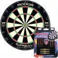 Классический набор для игры в Дартс Nodor Play, сизалевая мишень.